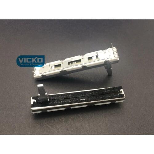 [VK]SC4580G double Imported diaphragm mixer straight type potentiometer 60mm 6CM B103 B10K B10KX2 Travel 45mm handle 20mm switch