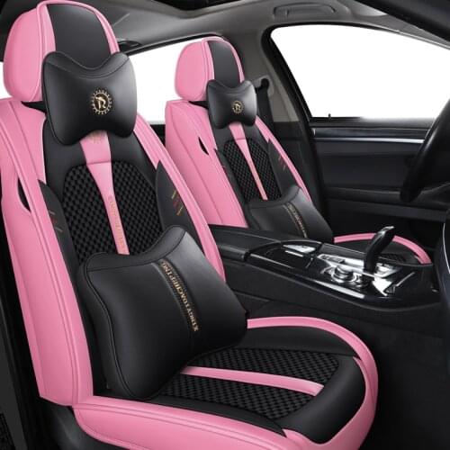 Leather Car Seat Covers for Renault Arkana Megane 4 Kangoo Logan 2 Duster Logan Laguna 2 Espace Twingo Kaptur Seat Cushion Cover