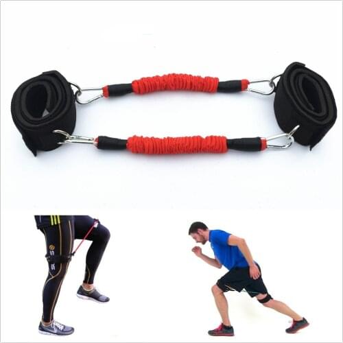 Resistance Kinetic Tube Leg Ankle Straps Bands Strength Training Fitness Workout Runing Kick Boxing Punch Taekwondo
