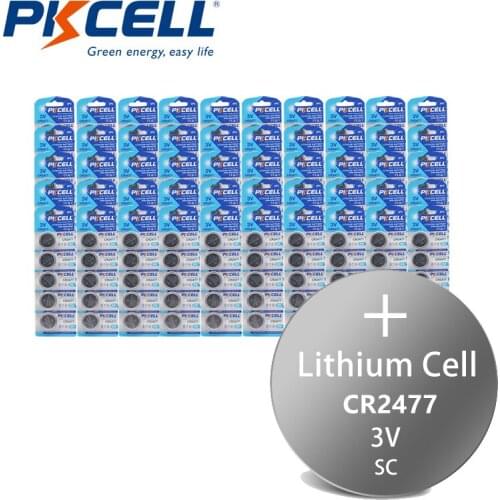 1000pcs CR2477 3V lithium Batteries DL2477 ECR2477 LM2477 KCR2477 Button Coin Cell battery for Watch Car Remote Key
