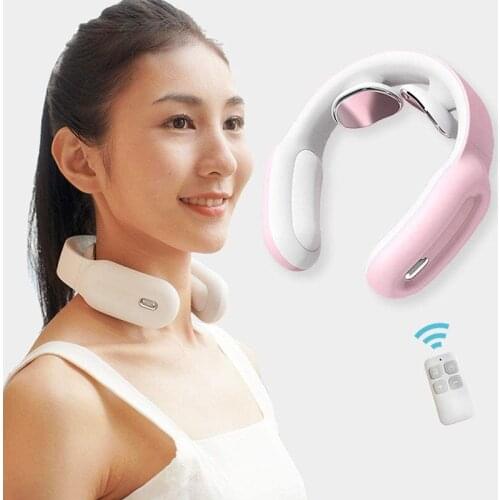 Neck Massager with Heat Cordless Intelligent Portable for Men Women 3 Modes 15 Levels Use Relaxed at Office Outdoor Travel