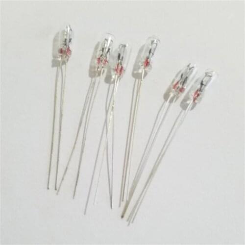 10pcs Miniature 3mm 6V 12V 24V Lamp Light Bulb Edison Incandescent Filament Rice