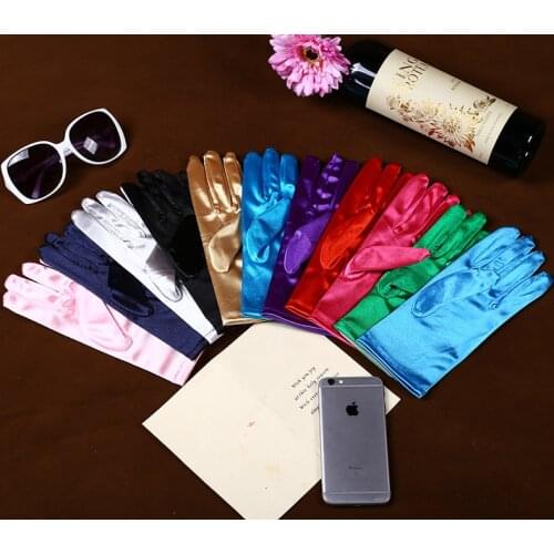 2019 New Fashion Stretch Satin Long Gloves for Women/Evening Party Opera Gloves Women/Brand Fashion Apparel Accessories for Lady