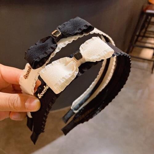 Fashion Lace Metal letters Hair Hoop Headband Hairband for Women Girls Shining Hair Band Hair Accessories 2018 New