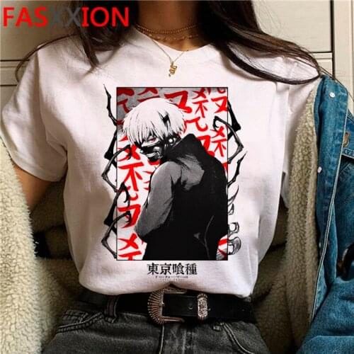 Tokyo Ghoul summer top clothes male streetwear grunge plus size tumblr tshirt top tees streetwear