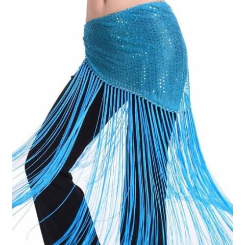 Wholesale Sexy Belly Dance Long Belts Beautiful Cheap Belly Dancing Hip Scarves for Women on Sale