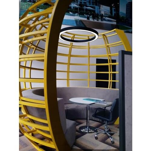 Pamir Lighting 12x6,3W Diameter:1155mm Circular Suspended LED Lighting Fixture PL8S12L15C Energy Saving Light Decorative Design