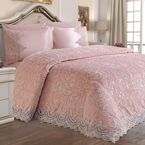 RL-AK-2045 / 6 PIECES LUX BLANKET SET 100 Cotton/Soft/First Class