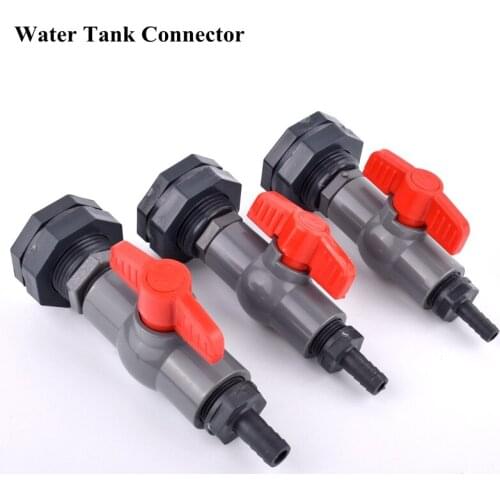 1/2'' 3/4'' Water Tank Connector Fish Tank Inlet Water Drain Valve Joint Aquarium Hose Pagoda Connector Tank Bulkhead Fittings