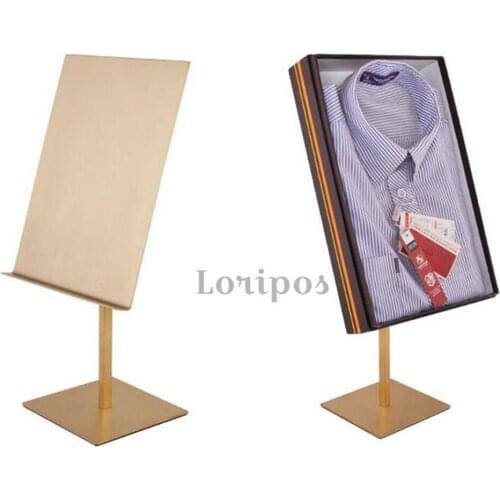 Stainless Steel Shirt Display Stand Shirt Holder Display Rack Props Clothing Store Shelves T Shirt Holder Display Storage Rack