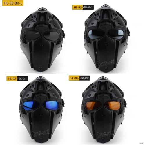 WoSporT Tactical OBSIDIAN GREEN GOBL TERMINATOR Helmet ma sk goggle for Hunting Paintball Military Cosplay Movie Prop