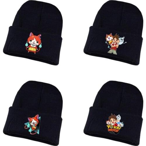 Anime Yokai Watch Knitted hat Cosplay hat Unisex Print Adult Casual Cotton hat teenagers winter Knitted Cap