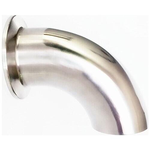 1-1/4" 32mm OD 304 Stainless Steel Sanitary Ferrule 90 Degree Elbow Pipe Fitting For Home Brew Homebrew Fit 1.5" Tri Clamp