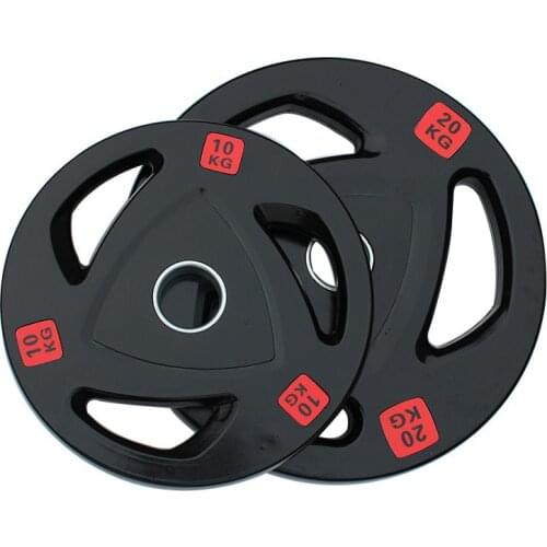 1Pcs 2.5-20kg Gym Fitness Rubber-covered Barbell Disc Plates Apply to 50mm Diameter Pole Lift Training Equipment Weight Exercise