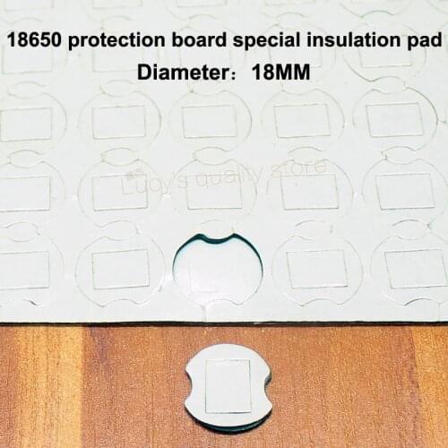 100pcs/lot 18650 lithium battery pack high temperature insulation gasket protection board double-sided rubber insulation mat