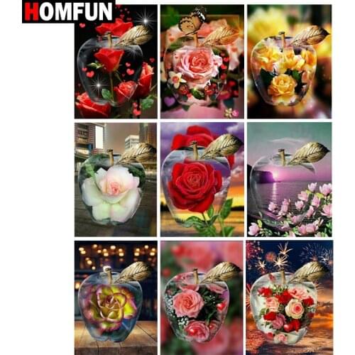 HOMFUN Diamond Painting Full Square/Round Drill 5D DIY "Flower landscape" Daimond Embroidery Rhinestone Cross Stitch Decor