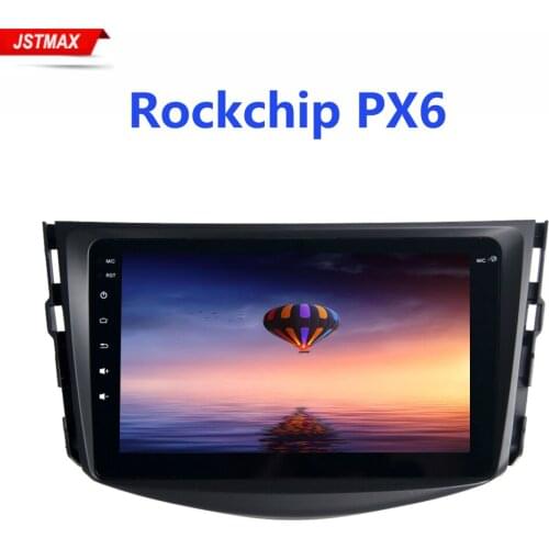IPS 8" Android 9.0 PX6 Car Multimedia for Toyota RAV4 Radio 2009 2010 2011 2012 Bluetooth GPS Navigator 1 Din HDMI 4G RAM+64G