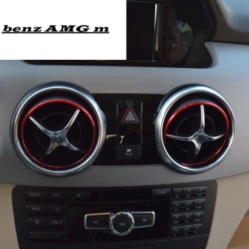 Car Styling Center Console Air Outlet Panel Covers Stickers For For Mercedes Benz GLK X204 200 260 300 Auto Interior Accessories