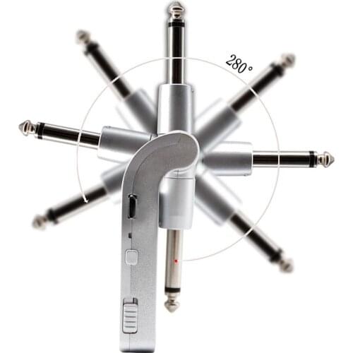 Wireless Guitar Transmitter Receiver 2.4G Built-in Rechargeable Lithium Battery 30M Transmission Range for Electric Guitar