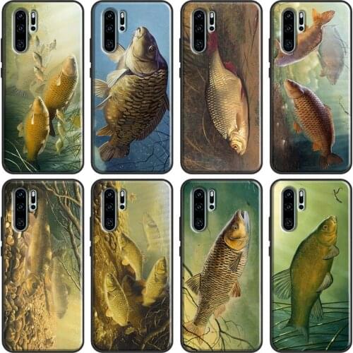 Chub Carp Fish Case For Huawei P Smart 2019 Z Nova 5T P40 P20 P30 Pro Mate 20 Lite Honor 10i 8X 9X Cover