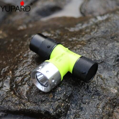 20M Underwater Diving Lights Lighting Headlights Q5 LED Dive Headlamp 3 Modes Waterproof Head Torch Lamp Use14500 or AA battery