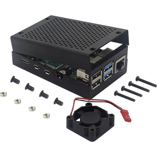 Enclosure Shell Cooling Fan Heat Sink Aluminum Alloy Enclosure Metal Case Box Shell with Cooling Fan Heatsink Radiator