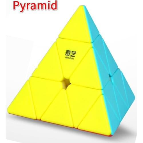 Qiyi Magic Cube Stickerless 2x2x2 3x3x3 Speed Cube 4x4x4 5x5x5 Skew SQ-1 Pyramid Cylinder X-CUBE Leaf Puzzle Neo Cubo Magico
