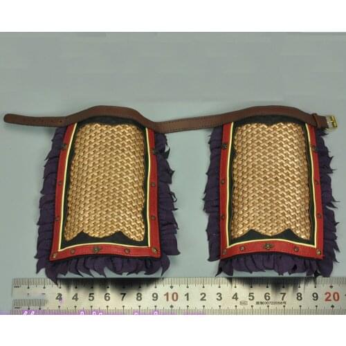 1/6th KLG-R018 Old Vintage Ming Dynasty Dahan General Knee Pads Legging Armor Model For 12inch Body Collectable