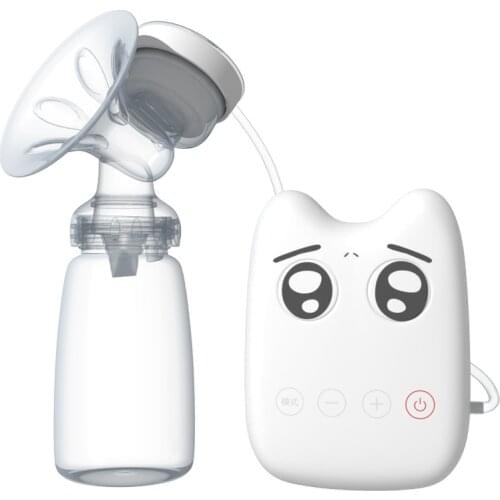 Single Electric Breast Pump Automatic Massage Strong Suction Powerful Intelligent USB Infant Milk Extractor Baby Feeding NTY0095