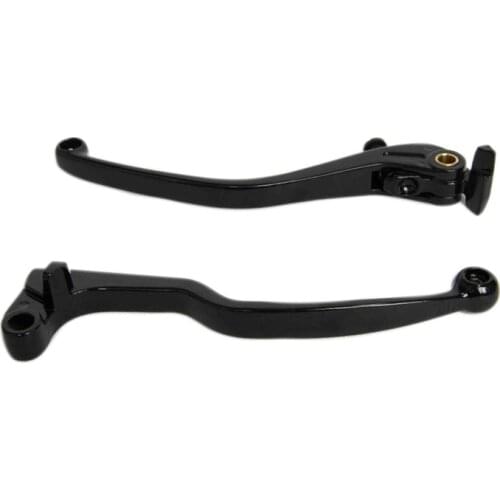 Motorcycle 2 Brake Clutch Hand Lever Black for Yamaha 2004-2012 YZFR1 R1 2005-2012 YZFR6 R6 Black