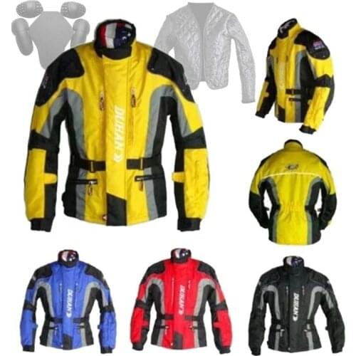 Men motorcycle Long windbreaker ,oxford DUHAN D-023 jacket , motocross riding moto protection chaqueta warm cotton lining