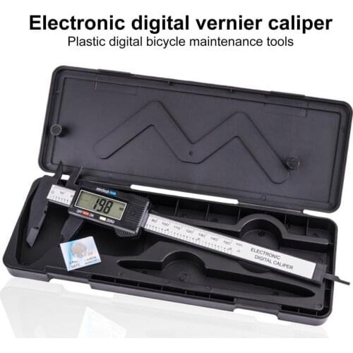 Bicycle Nylon Accurate Electronic Vernier caliper 0.01 millimeter inch LCD millimetre MTB Road bike parts measuring tool ruler