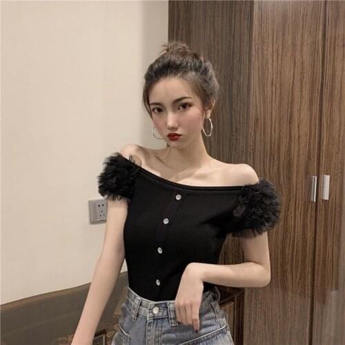 2020 Sleeveless Sweet European and American fashion new womens lace tops womens clothing women tshirt