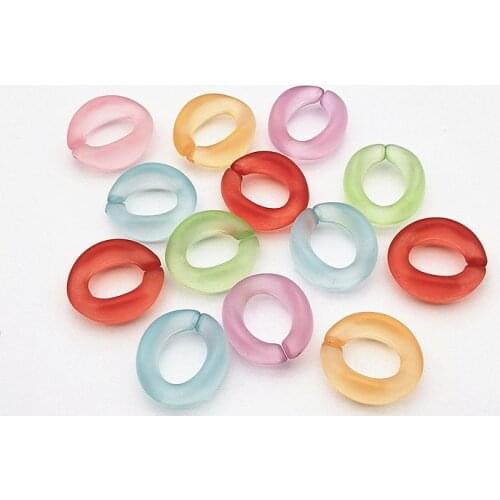 New arrival! Mix color 18x20mm Frosted clear chain Acrylic Beads for Earrings accessories parts,hand Made Jewelry Earring DIY