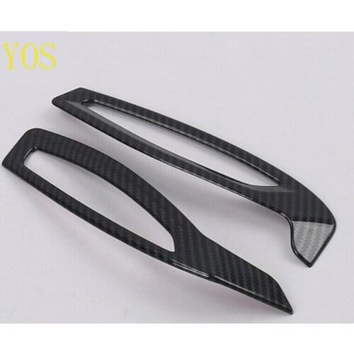 New Arrival High Quality For Toyota C-HR CHR Carbon Fiber Dashboard Air Vent Cover Surround Interior Trim