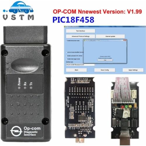 OPCOM V1.99 with PIC18F458 OP COM V1.59 FW OP-COM V1.59 V1.7 OPCOM V1.78 FW for Opel COM OPCOM OBD2 Scanner diagnostics-tool