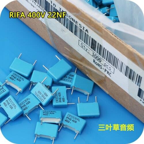 RIFA film capacitor PHE426 series 0.022uf / 400v 22nf 223 P = 10MM 10PCS