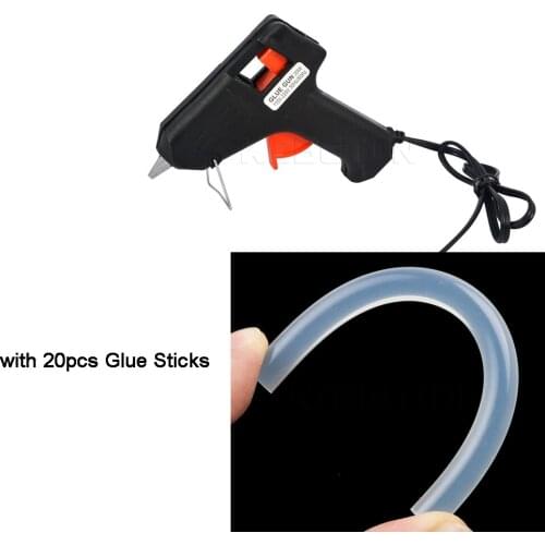 Professional High Temp Heater Melt Diy Tool 20W Hot Glue Gun EU US Plug Repair Tool Use 7mm Glue Sticks