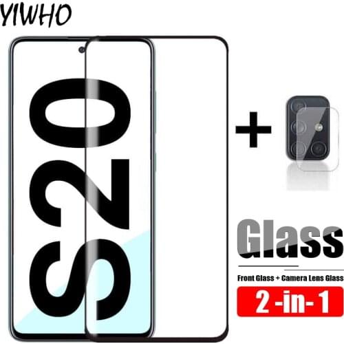 2 in 1 Screen Protector for Samsung Galaxy S20 Ultra Plus Camera Lens Tempered Glass Protective Glas On The Sumsung Galax S 20