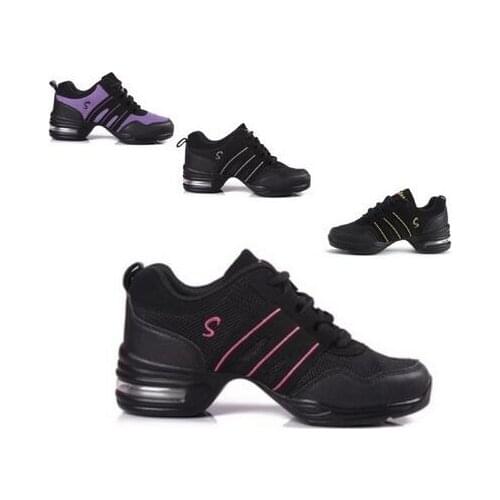 2017 Breath Mesh Fitness High Wedge Heels With Air Cushion Dance Striped Platform Sneakers For Women Sneaker Shoes