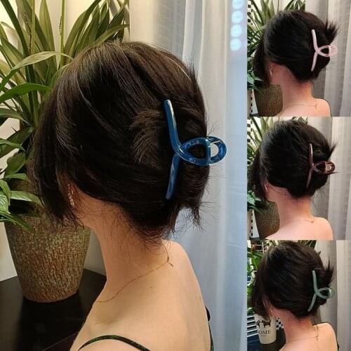 Korean Acetate Hair Claws Clips Big Size Makeup Hair Styling Hairpin Barrettes for Women Hair Accessories