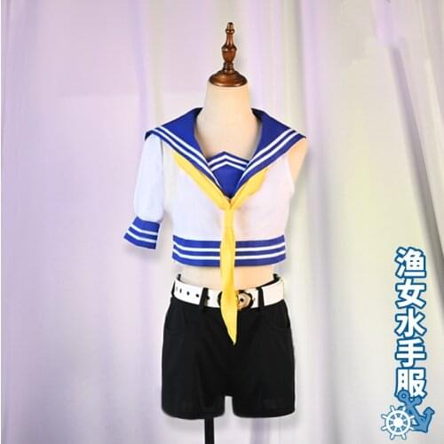 Anime Identity V Grace Fisher Girl Oceangoing Voyage Day Sailor Party Uniform Cosplay Costume Women Halloween Free Shipping 2021