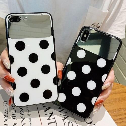 Hard PC Case For iPhone XS X XR Xs Max 7 Plus 8 Plus Cases For iPhone 6S Plus 6 Plus Case Fashion Mirror Glossy Back Cover