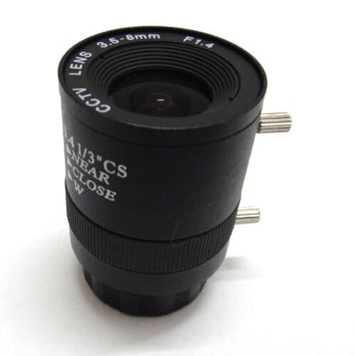 10PCS 1/3" F1.4 manual Lris 3.5-8mm CS CCTV Lens IR 3.5mm-8mm for CCD color , B/W Camera