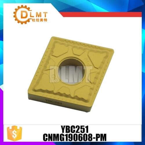 10PC CNMG190608 PM YBC251 factory direct sales lathe cutting tools coated cemented carbide turning inserts