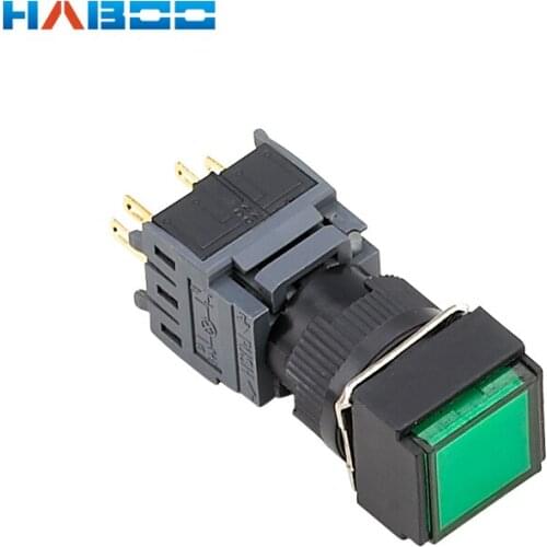 10lots/packing LED push button switch 1NO+1NC momentary function like a spring work