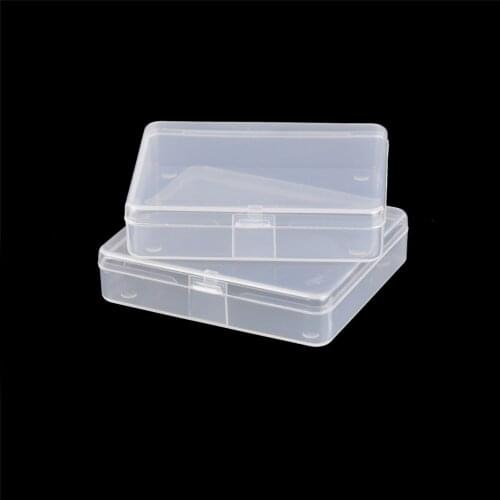 2pcs/lot Transparent Toolbox Electronic Plastic Parts Container Tool Box Screw Fish Hook Drill Bit Component Storage Box
