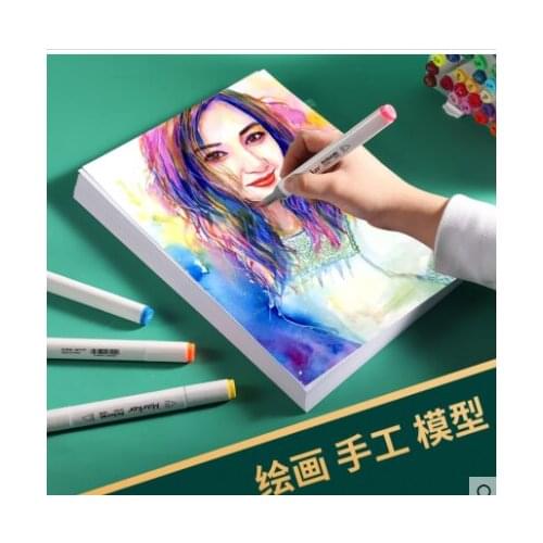 350g Blank Dutch White Cardboard DIY Postcard Dyeing Tool Hand Drawn Bookmark Greeting Card Watercolor Paper 100 Sheets/lot