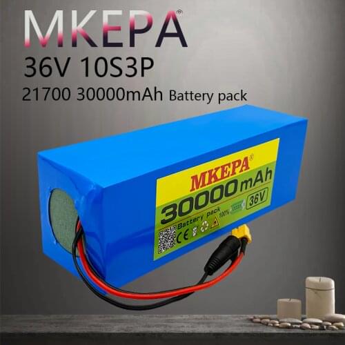 36V 30Ah battery 21700 10S3P 500W high power batteries 42V 30000mAh Ebike electric bicycle with BMS Protection