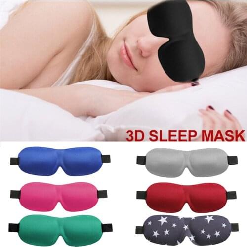 3D Eye Sleep Mask Sleep Rest Eye Patch Shade Cover Travel Relax Aid Blindfolds Women Men Soft Portable Eye Patch